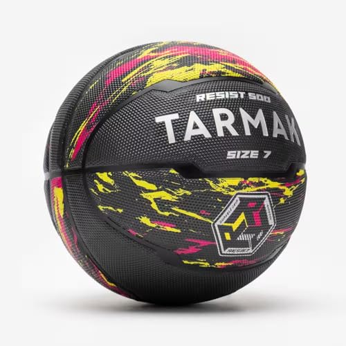 Image of Decathlon Size 7 Basketball R500 - Black /Yellow /Red