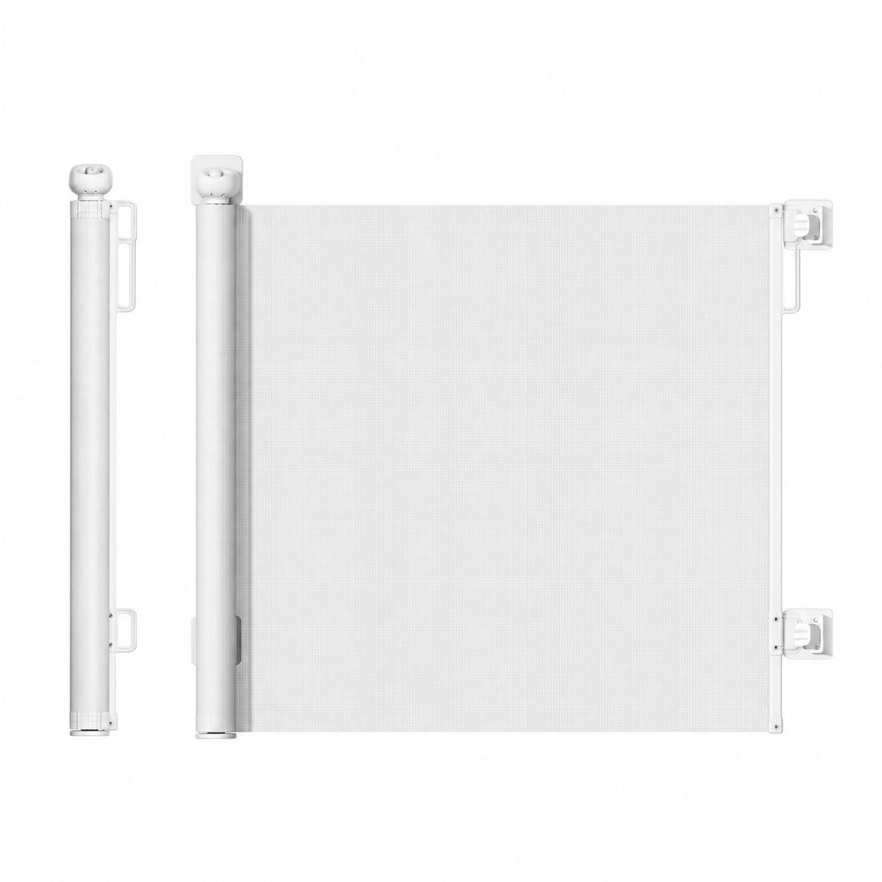 Cancello retrattile per bambini, cancello per animali domestici per scale, 180,3 cm di larghezza x 86 cm di altezza, per porte, cancello per cani, uso interno, funzionamento con una sola mano, facile
