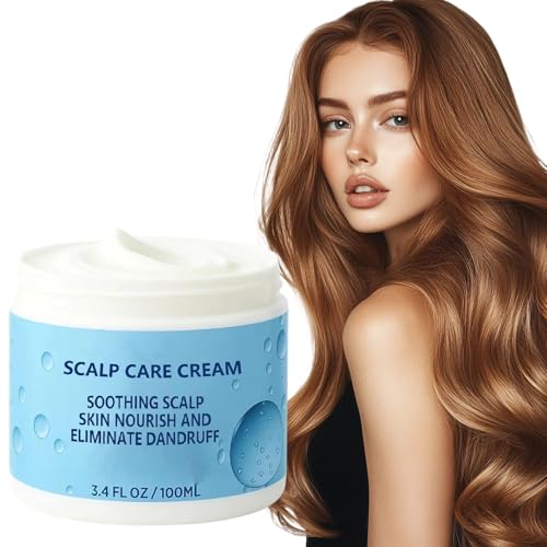 Crema Hidratante Natural, Cuidado Suave para Cuero Cabelludo y Piel Suave y Calmante, Crema Hidratante para Todo Tipo de Piel, Fórmula Cuidado Calmante (1)
