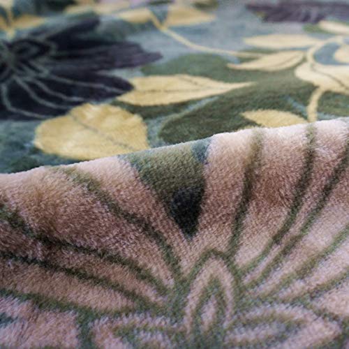 Amazon｜西川 毛布 シングル 日本製 【 ボタニカル 】軽量 アクリル