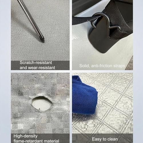 Cubierta para parabrisas de automóvil tipo parasol protector para estacionamiento 6