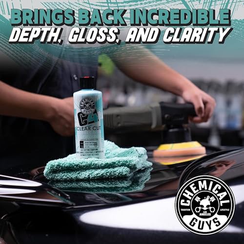 Image of Chemical Guys, C4 & P4 Compound & Polish Paint Correction Kit, 2 x 16 oz | Cut scratches, swirls and towel marks with C4, then refine depth and gloss with P4, safe on clear coat paint