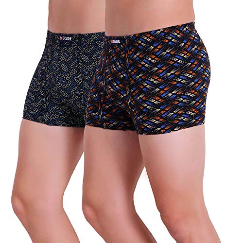 Image of T.T. Pure Cotton Printed Trunks for Men | Regular Fit | Snug Fit | Long Trunks | Inner Elastic | Soft and Comfortable |Assorted Prints| Pack of 3
