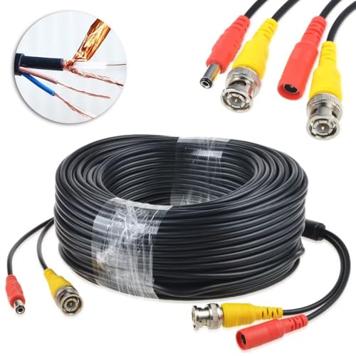 MDCGPower 150ft Black Extension Power/Video Cable Compatible with Swann CCTV Kit SWDVK-425504C Cord