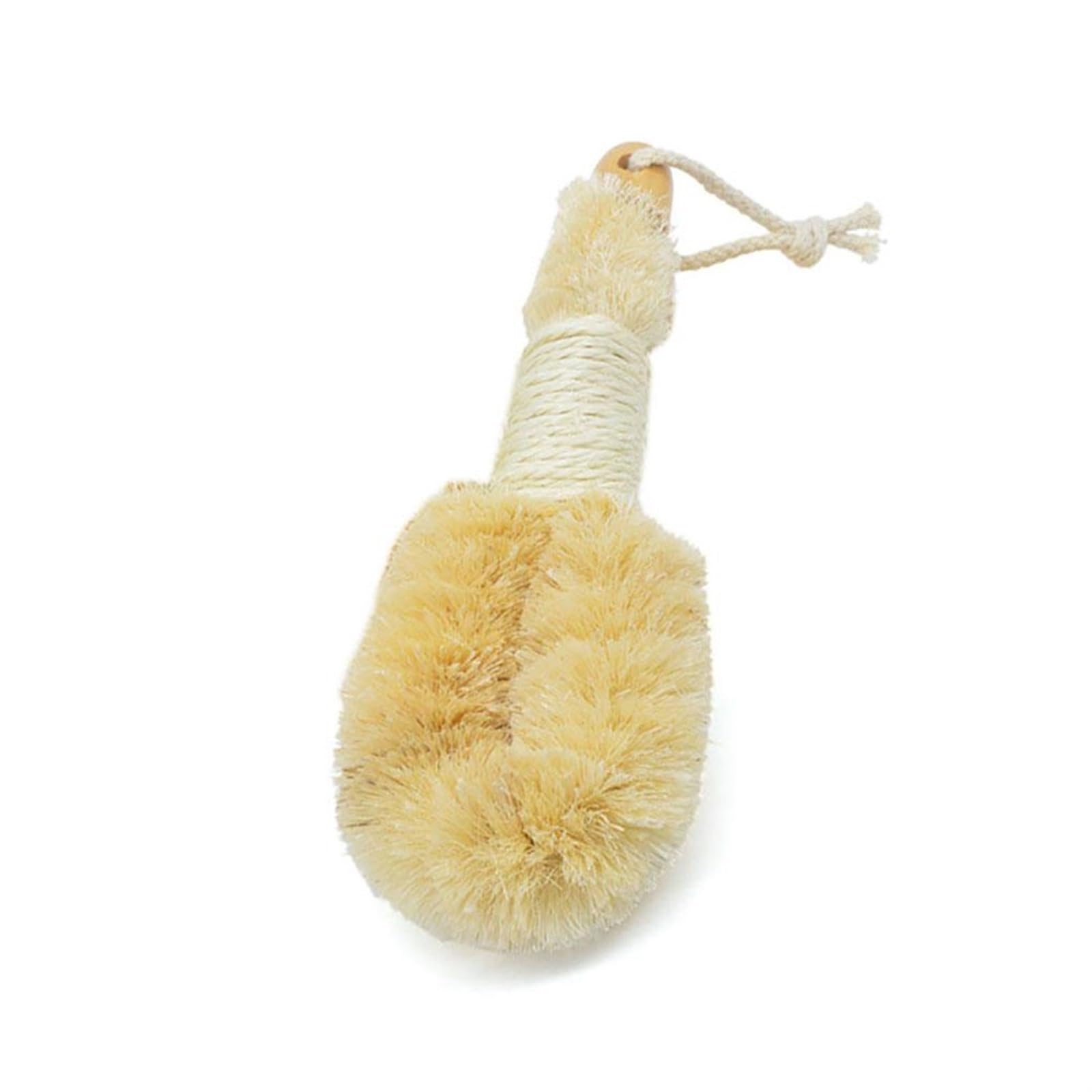 JOPLAX Body Brushes， Sisal Brush Graspable Hang Shower Wear-resistant Dry Brushing Clean Rubbing Tool Bathing Massage Exfoliating Multi-Purpose