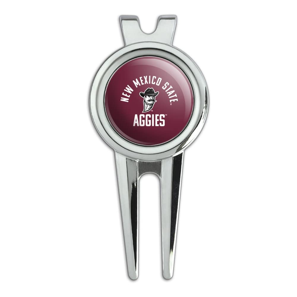 GRAPHICS & MORE New Mexico State Aggies Official Logo Golf Divot Repair Tool and Ball Marker