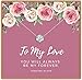 KEDRIAN To My Love Necklace, 925 Sterling Silver with Cubic Zirconia, Girlfriend Gifts For Women, Wife Gift, Gifts For Girlfriend, Love Necklace Pendant, Necklaces For Girlfriend             