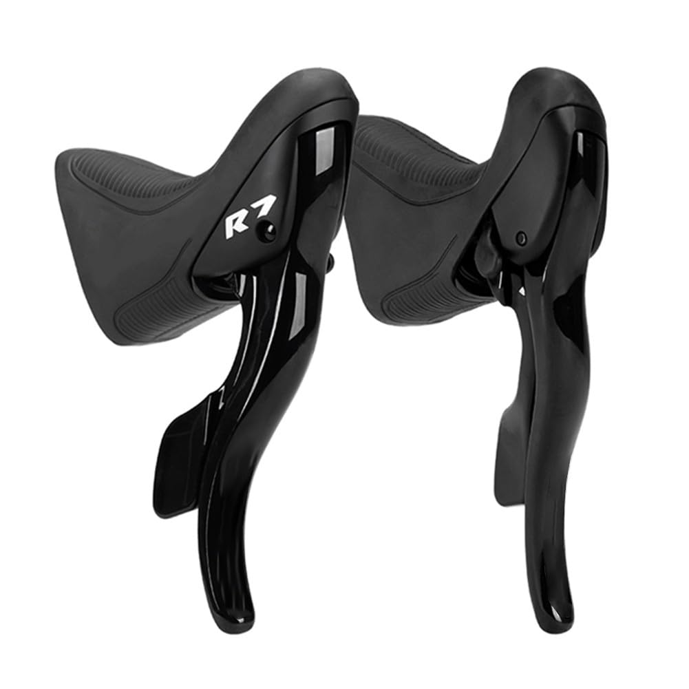 Bicycle Gear Shift Lever Kit for LTWOO R2/R3/R5/R7 Road Bikes, Aluminum Alloy and ABS, Left and Right Pair(R7)