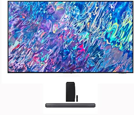 Samsung QN85QN85BAFXZA 85″ 4K Neo QLED UHD Smart TV in Titan Black with a Samsung HW-Q800B 5.1.2ch Soundbar and Subwoofer with Dolby Atmos (2022)