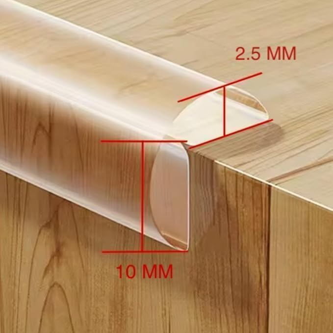 Image of Edge Corner Protector Baby Proofing Corners Protector, Self-Adhesive Furniture Corner Guard & Edge Safety Bumpers, Table Edge Corner Protectors Covers (5 Meter)