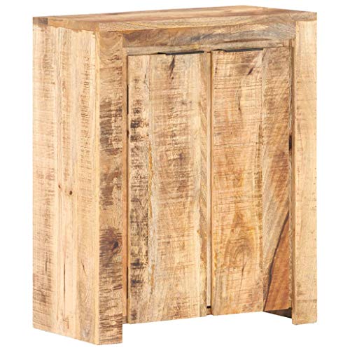 CKioict Armario de cocina moderno de 59 x 33 x 75 cm, madera de mango rugosa, para cocina, salón, comedor