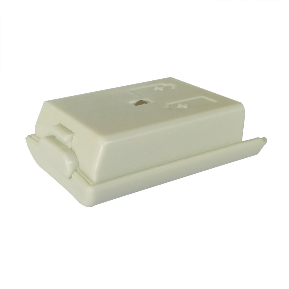 Yuauy 10 PCs White Battery cases for Xbox 360 wireless controller replacement