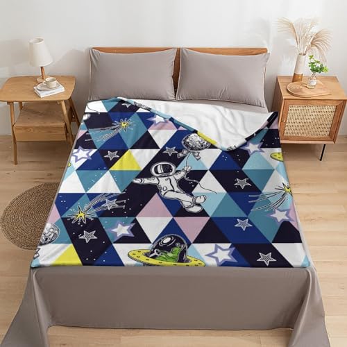 Couverture de canapé géométrique en polaire douce pour chambre moderne - 6