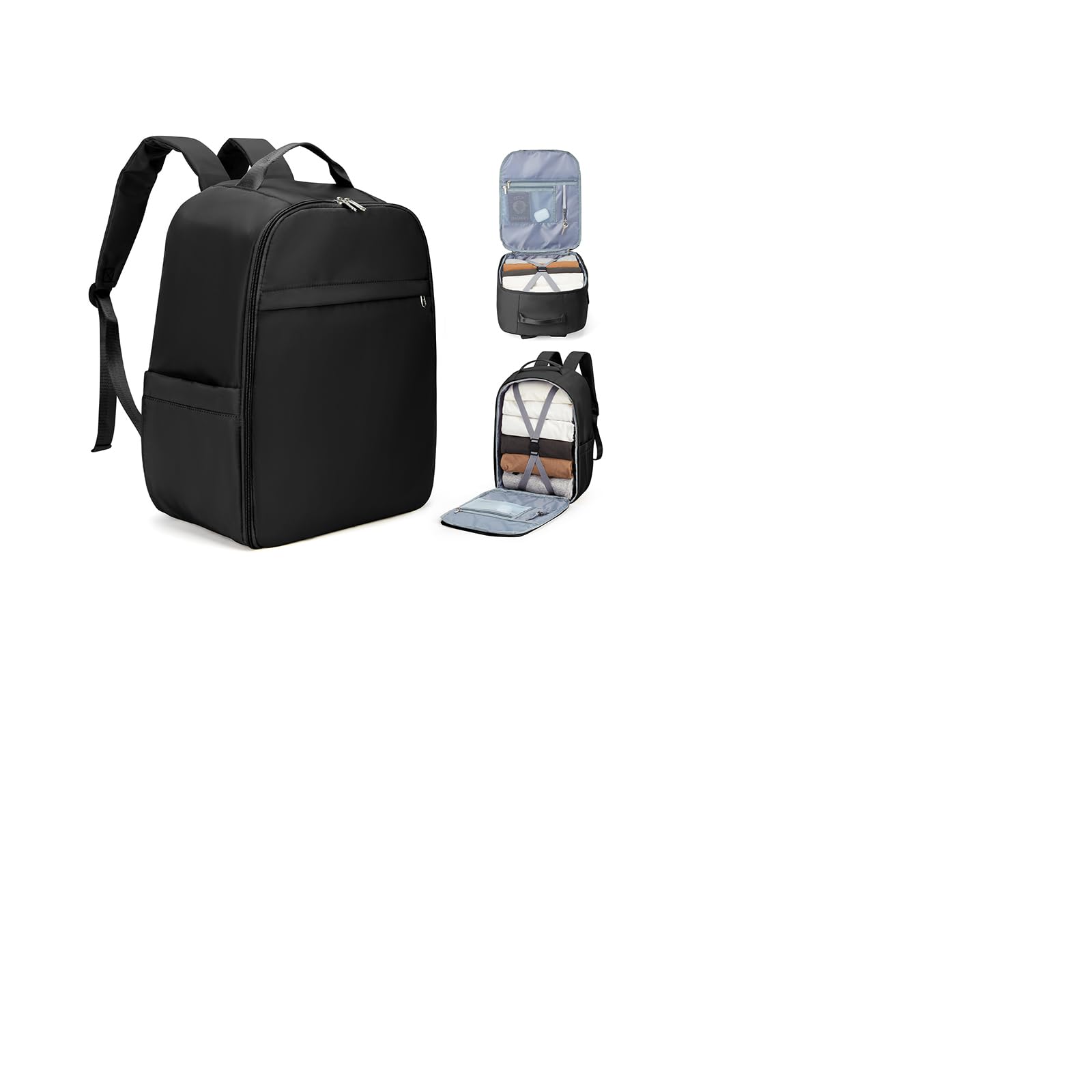 SZLX Zaino Ryanair 40x20x25 e 45x36x20 - Bagaglio a Mano Donna e Uomo, Borsa da Cabina Impermeabile per Laptop 14 Pollici, Zaino da Viaggio