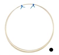 Vista 7 de Alambre de oro amarillo macizo de 14 quilates de calibre 19, medio duro, redondo de 1 pie por CRAFT WIRE