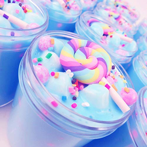 ORIGINAL Unicorn Birthday Cake Slime (Scented) with CHARM - 4oz - Slime by Artistic Slimez - Made in the USA