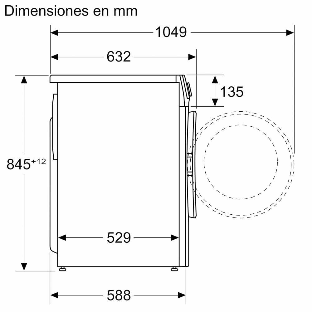 Lavadora Carga Frontal A 60 cm. 10 kg 1.400 rpm