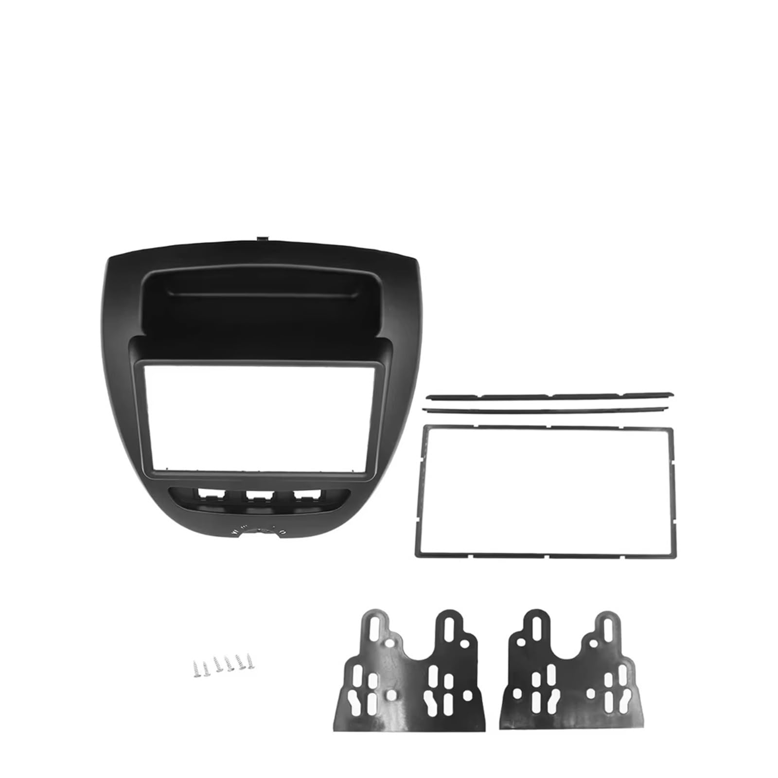 Marco Radio Coche 2 DIN Doble Kit Tablero Panel DVD Cubierta Estéreo para Citroen para C1 para Peugeot 107 2005-2014 Marco Radio Coche Radio