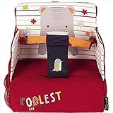 Jané 060303 T24 Bolso Trona Con Compartimentos, Ideal Viaje, De 6 A 36 Meses, Estructura Interior Rígida, Tapizado Acolchado, Holi - Rojo Multicolor