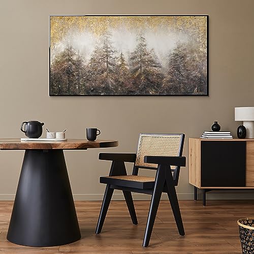 YS Art Abstrakt Acryl Gemälde auf Leinwand 100x50 cm mit Rahmen – Bild 6