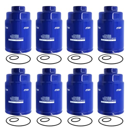 TP3018 Diesel Fuel Filter Fit for 2001-2016 Chevy Silverado 2500 HD 3500 HD Express GMC Sierra 2500HD 3500HD Savana Replaces # TP3012 12664429 12633243 33960XE Pack of 8