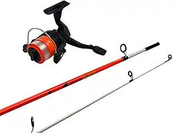 kit Molinete + Vara Sabre 1,50m 17lb 2p c/Linha 0,30 - Cinza