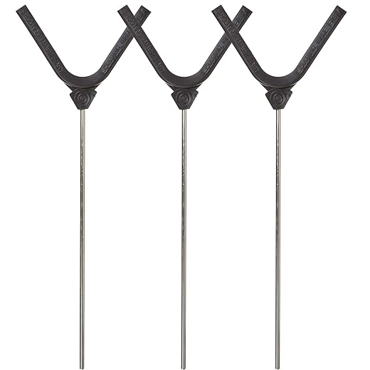 SME Clay Target Holders | Durable Portable Standard Sized Plastic Clay Holders for Shooting Practice with Metal Stake | Pack of 3
