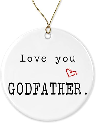 OystersPearl Love You Godfather Recuerdo de padrino Regalo de padrino Regalo de padrino Regalo del Día del Padrino Feliz Navidad Padrino