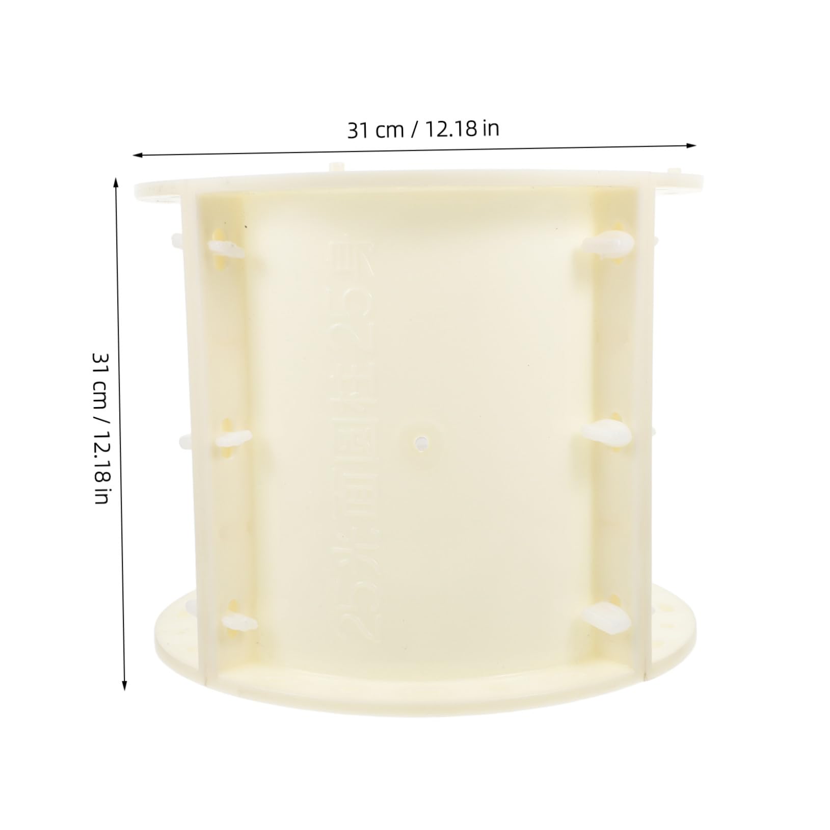 Gatuida Moule à Béton en Abs Beige pour Colonnes Décoratives de Style Européen, Design Élégant, Gain de Temps et Facilité D'utilisation pour Allée de Jardin ou Parc