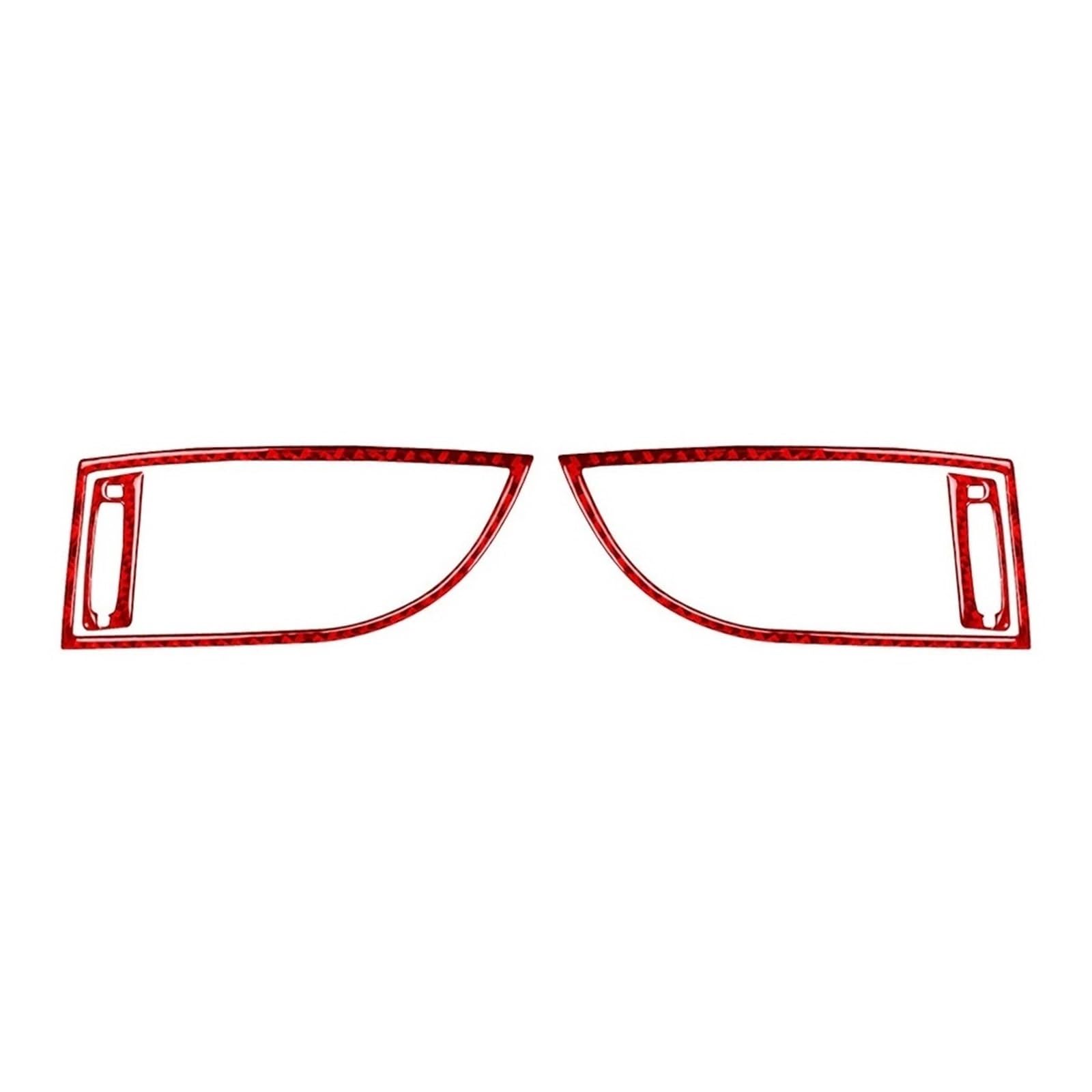 Gzoversea Red Carbon Both Side Air Vent Cover Panel Sticker Compatible For Buick Lacrosse Cx Cxl Cxs 2010-2013 Fiber Car Accessories