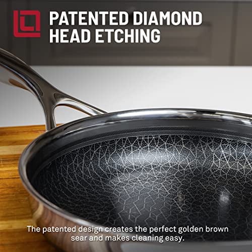 DiamondClad-12-inch-Hybrid-Nonstick-Stainless-Steel-Frying-Pan-Dishwasher-Safe-PFOA-free-SilverBlack
