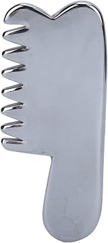 Terahertz Energy Stone Gua Sha Scraper, Gua Sha Facial Tool, Gua Sha Jade Hair Comb Promotes Microcirculation, Improve Hair Growth, Perfect Natural Stone Massage Tool