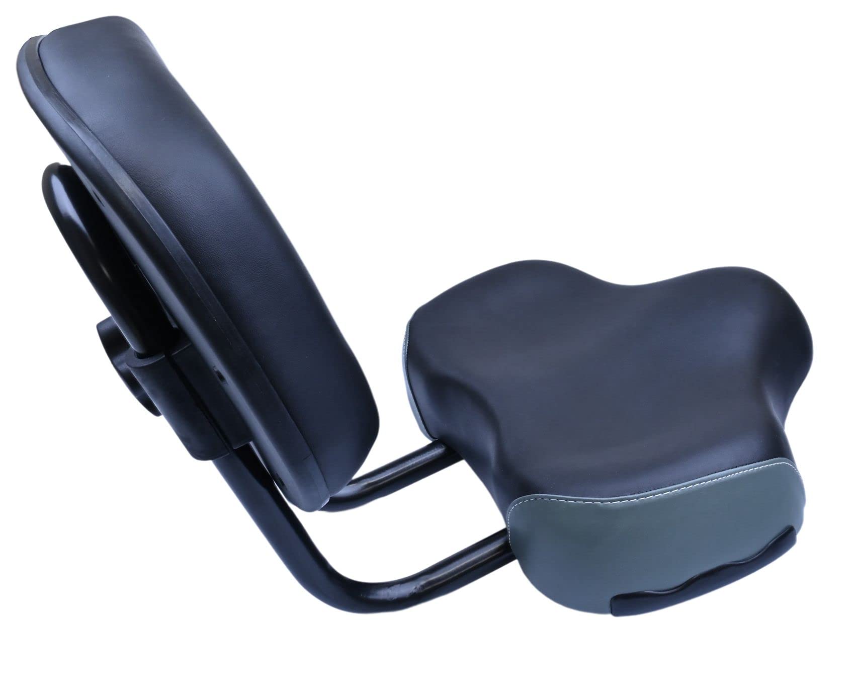 bike seat with backrest,oversized soft bike seats for comfortable,bicycle saddle seat with backrest extra wide,tricycle saddle replacement with back support.Exercise Bike Seat Replacement.(Black-Grey)