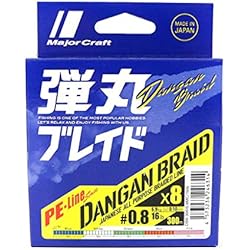 Caña Major Craft Solpara Major Craft Trenzado Null Dangan Braid X8-300M - Green, 14.8/100, 16
