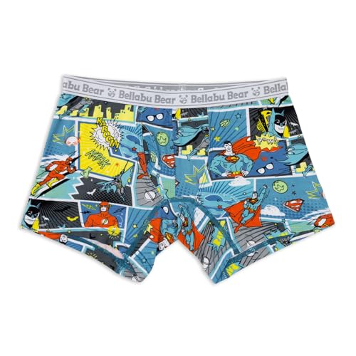 Bellabu Bear Batman Soft Rayon from Bamboo Boy's Boxer Brief 3-Pack, Tagless and Breathable2