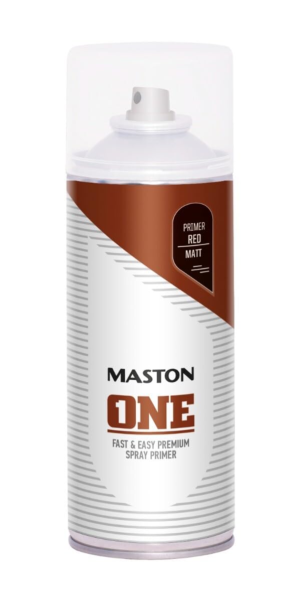 Maston Red Spray Paint One - Primer 400Ml
