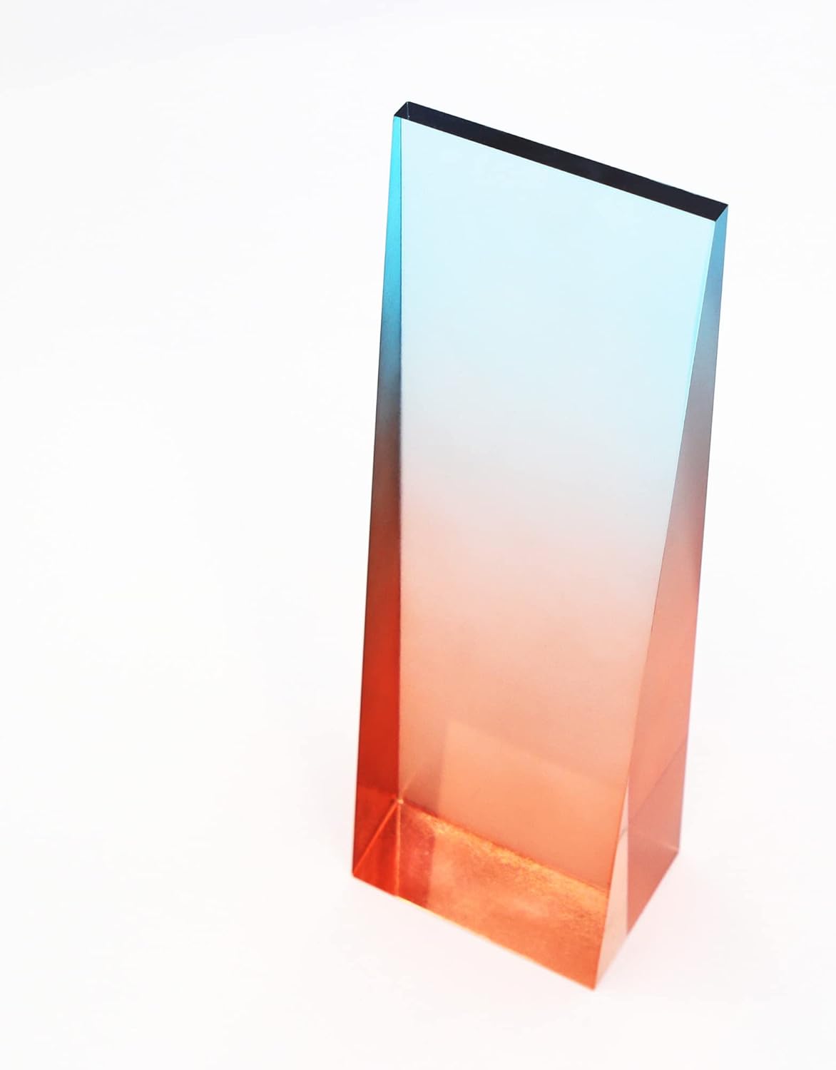Baudville Engraved Ombre Acrylic Trophy - Award Trophy - Personalized Engraving Up to Three Lines and Pre-Written Verse Selection