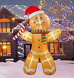 PARAYOYO 6 Ft Christmas Inflatable 7 Gift Box Lantern Decorations for Indoors Outdoors Yard Garden