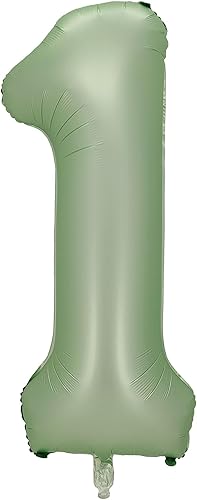 Miniatura 5 de Globos de papel aluminio verde Oliver número 5, 40 pulgadas