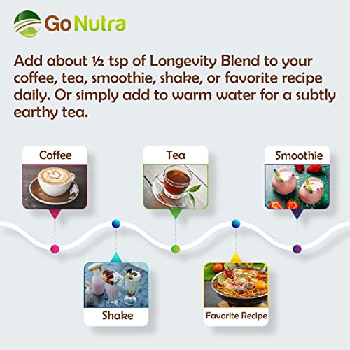 Go Nutra - Organic 7 Mushroom Supplement, Longevity Mushroom Powder with Lion’s Mane, Chaga, Shiitake, Maitake, Reishi, Tremella, and Cordyceps Mushroom, Non-GMO, Gluten-Free, Vegan, 4 oz - Image 4