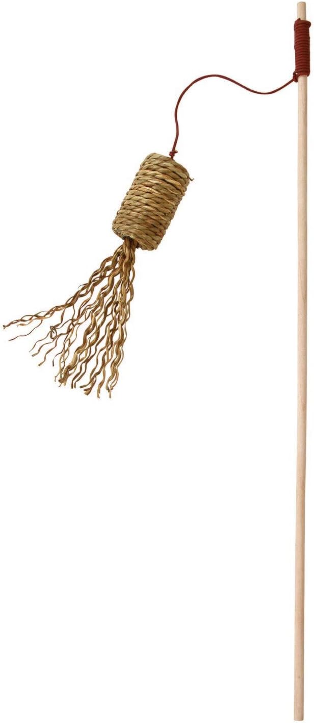 Kerbl Play Fishing Rod Nature Cylinder from Corn Wicker, 41 cm