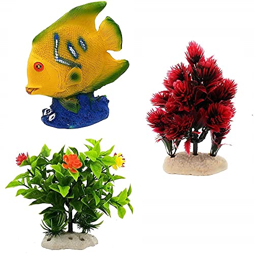 JAINSONS PET PRODUCTS Natural Looking Ornaments Artificial Plant for Aquarium Pond Fountains and Water Fall Decorationsc 15CM (Combo Pack of 3 Ornaments) (B09GPK6G1T) Amazon Price History, Amazon Price Tracker