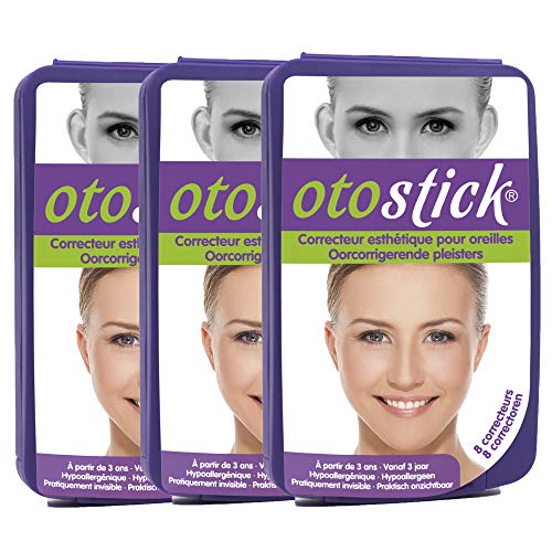 Otostick Pack-3 | Correcteur cosmétique pour oreilles séparées | Contient 24 correcteurs | A partir de 3 ans.