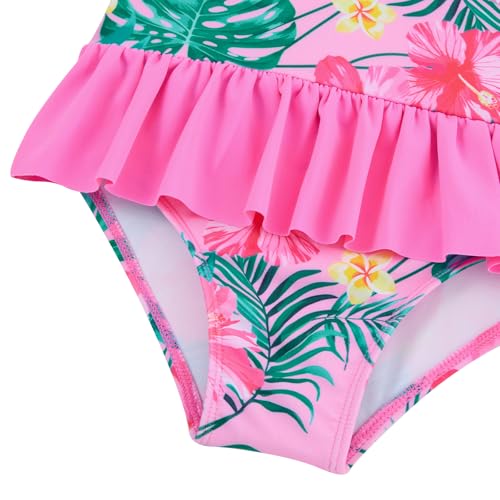 Image of Vieille Toddler Little Girls One Piece Swimsuits Ruffles Bathing Suits Mermaid Dinosaur Swimwear 2-7T