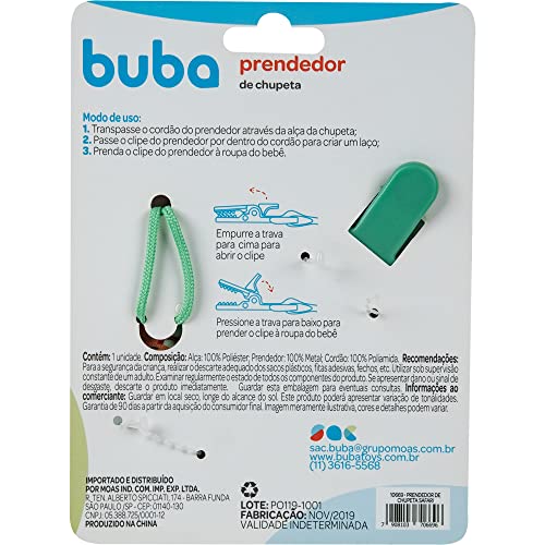 BUBA Prendedor De Chupeta Safari, Colorido