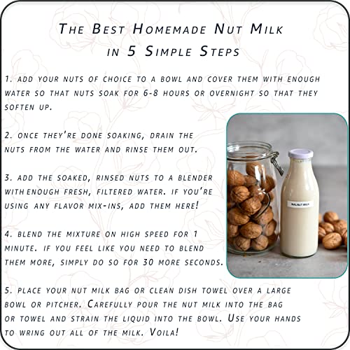 Cotton Farm – Nut Milk Bag – Xl 12X12 Inch, Commercial Grade – “Seamless” Bottom Design- All Purpose Strainer, 100% Unbleached Cotton, Washable & Reusable… (2) #TOP5