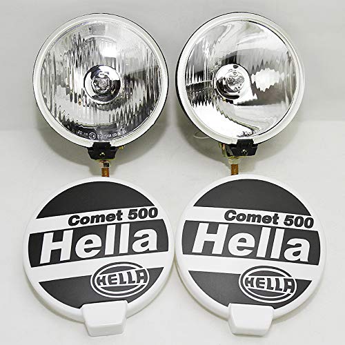 PACK 2 FAROS SIRIUS 160mm LARGO ALCANCE + TAPAS HELLA COMET 500