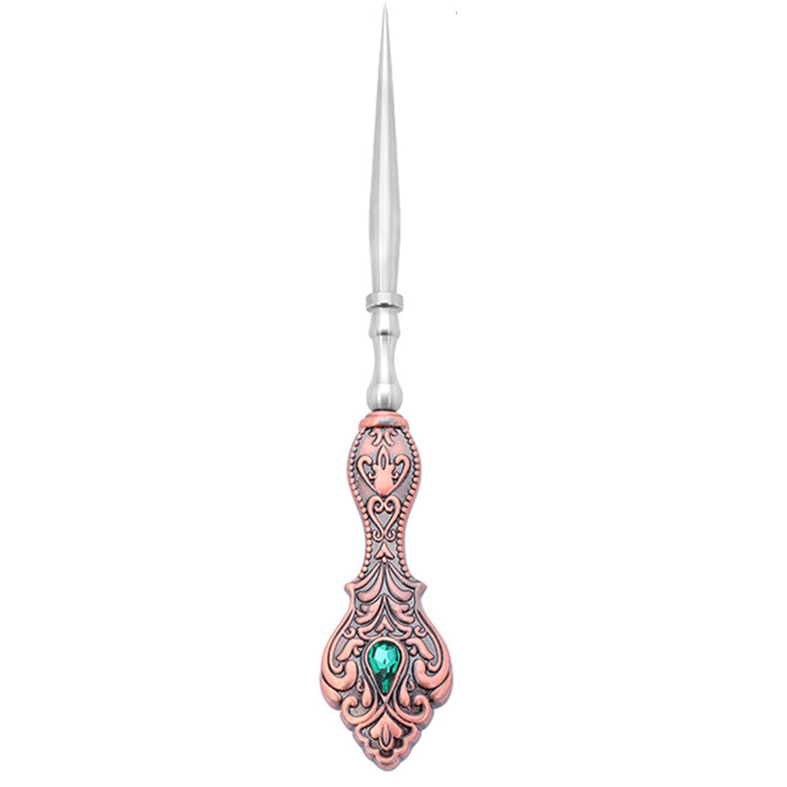 Buxuaaaa Stitching Awl Tool Stainless Steel Sewing Awl with Ergonomic Handle for Leather Working and Fabric Stitching Sewing Tool