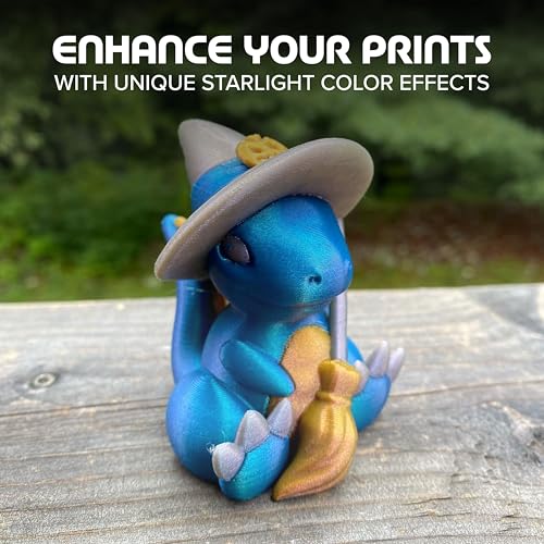 Image of Polymaker Panchroma Starlight PLA Filament 1.75mm for 3D Printing, Neptune | Neatly Wound, Starry Sky PLA 1kg, Easy Print & Smooth Feeding, Compatible with Bambu Lab & Most 3D Printers