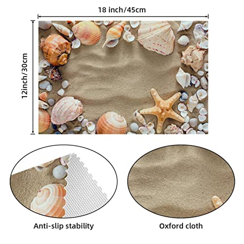Set de table de plage facile à nettoyer pour préserver votre mobilier